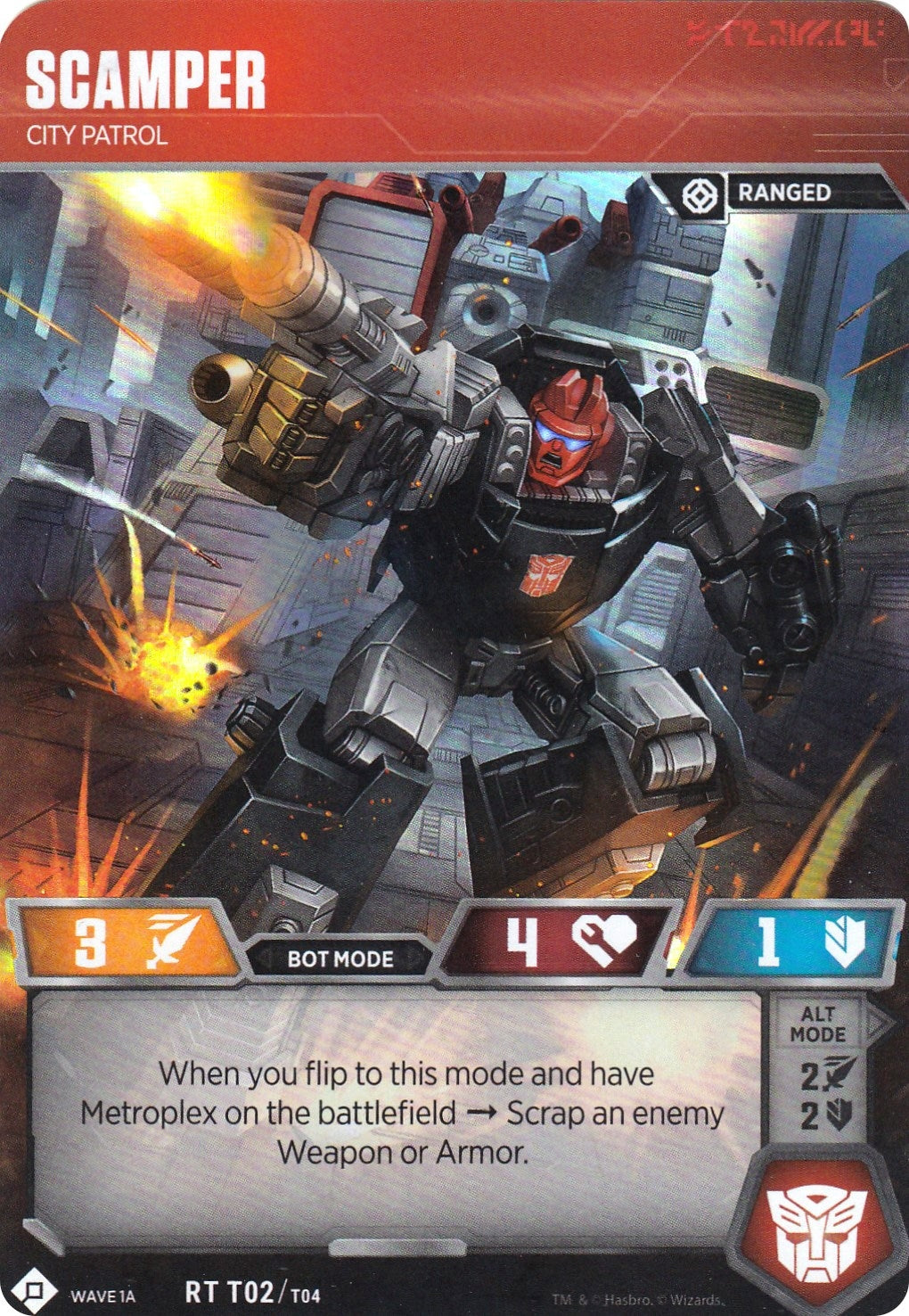 Image for Scamper - City Patrol (Wave 1A - Metroplex) (Wave 1) (T02) - Transformers TCG