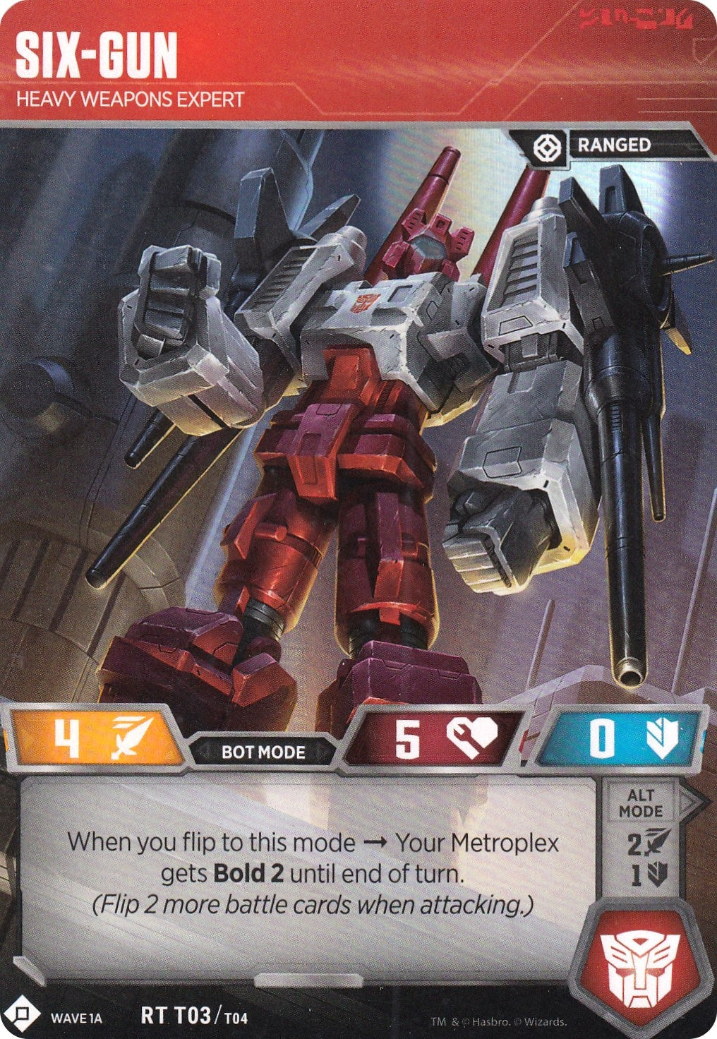 Image for Six-Gun - Heavy Weapons Expert (Wave 1A - Metroplex) (Wave 1) (T03) - Transformers TCG
