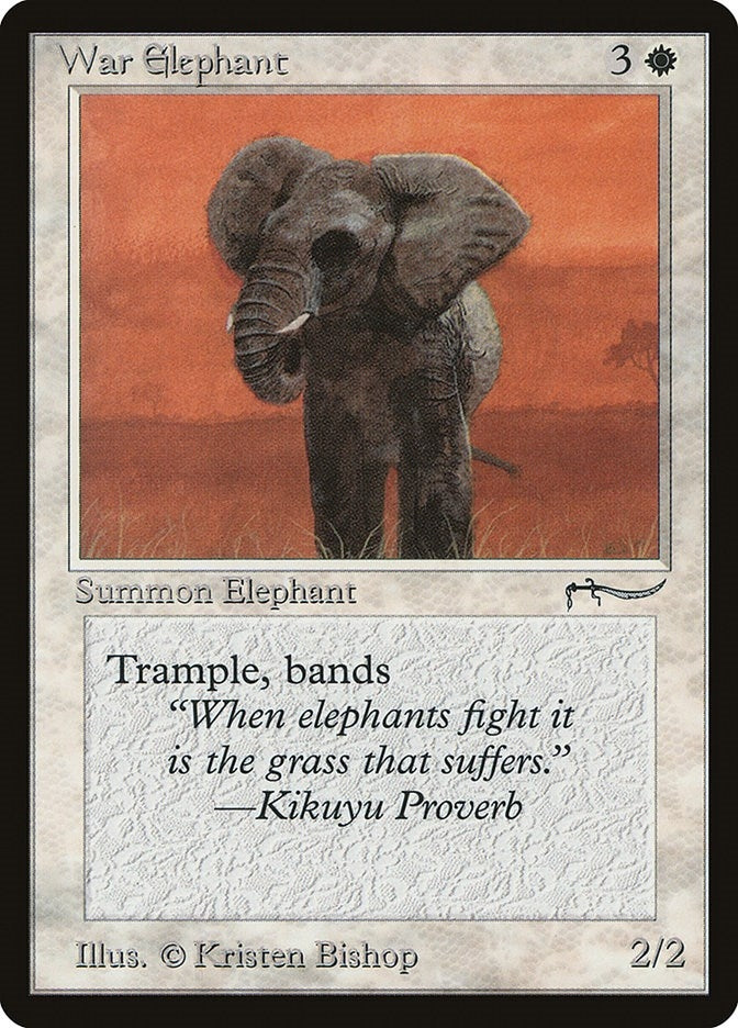Image for War Elephant (Light) (Arabian Nights) - Magic: The Gathering