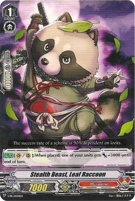 Image for Stealth Beast, Leaf Raccoon (V Promo Cards) (V-PR/0034EN) - Cardfight Vanguard