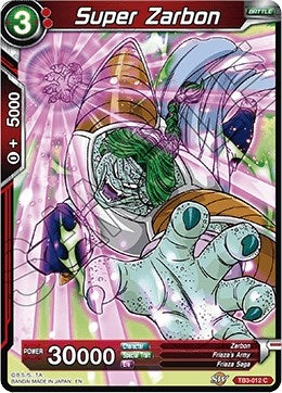 Image for Super Zarbon (Clash of Fates) (TB3-012) - Dragon Ball Super: Masters