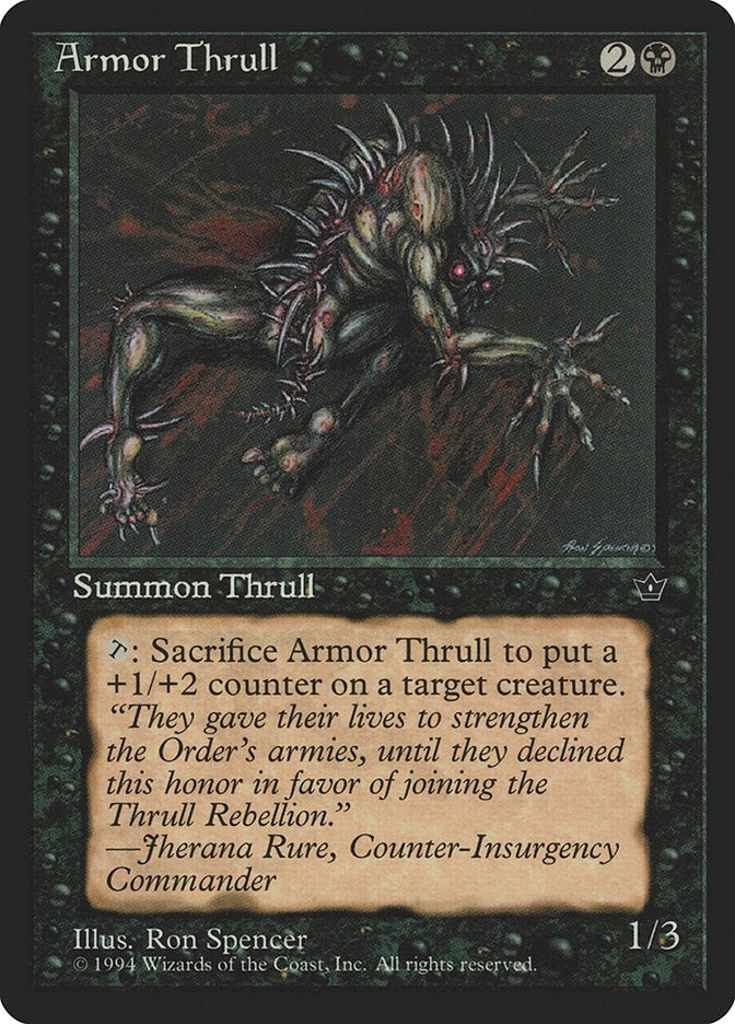 Image for Armor Thrull (Spencer) (Fallen Empires) - Magic: The Gathering