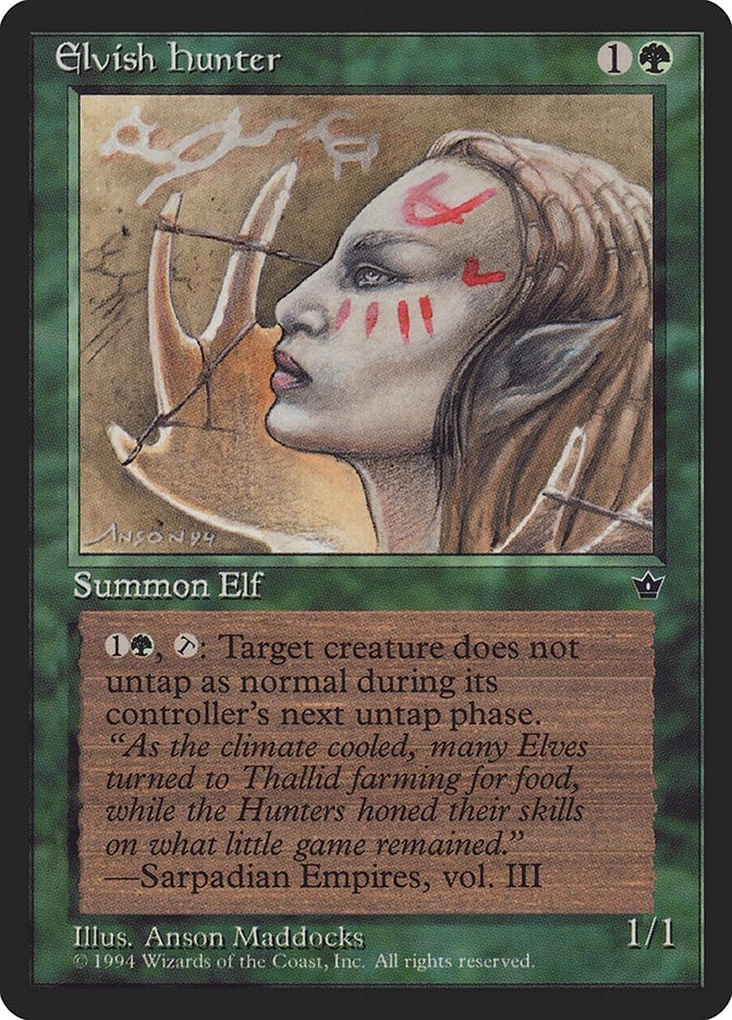 Image for Elvish Hunter (Maddocks) (Fallen Empires) - Magic: The Gathering
