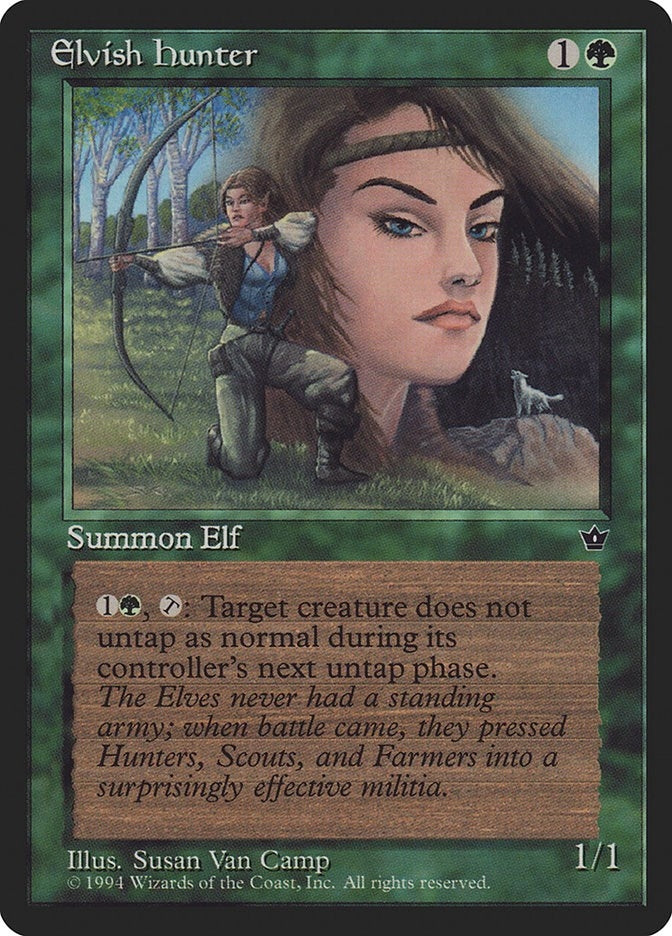 Image for Elvish Hunter (Van Camp) (Fallen Empires) - Magic: The Gathering