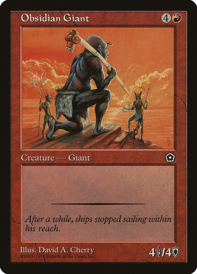 Image for Obsidian Giant (Portal Second Age) - Magic: The Gathering