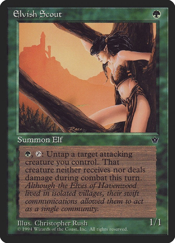 Image for Elvish Scout (Rush) (Fallen Empires) - Magic: The Gathering