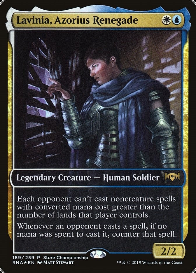Image for Lavinia, Azorius Renegade (Game Day & Store Championship Promos) (189) - Magic: The Gathering