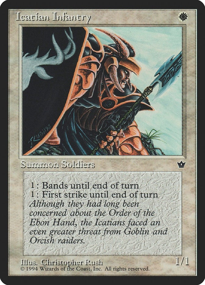 Image for Icatian Infantry (Rush) (Fallen Empires) - Magic: The Gathering
