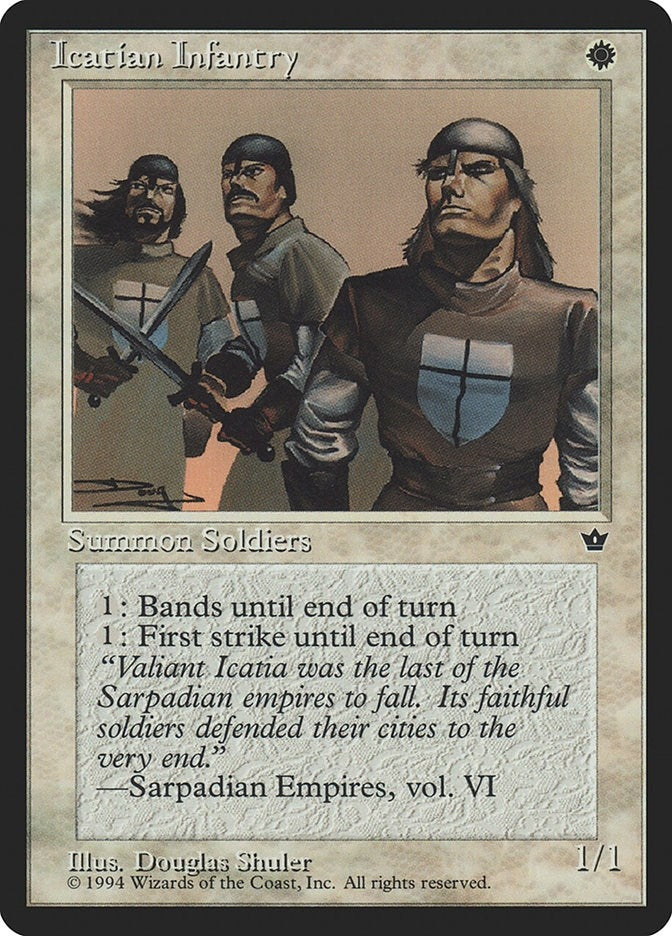 Image for Icatian Infantry (Shuler) (Fallen Empires) - Magic: The Gathering