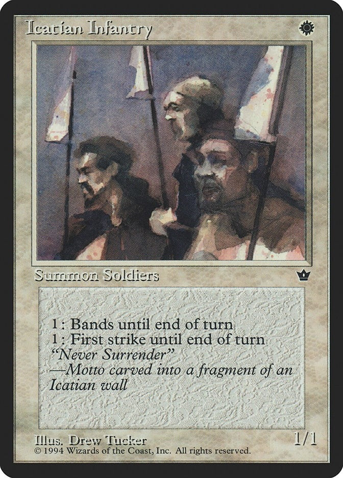 Image for Icatian Infantry (Tucker) (Fallen Empires) - Magic: The Gathering