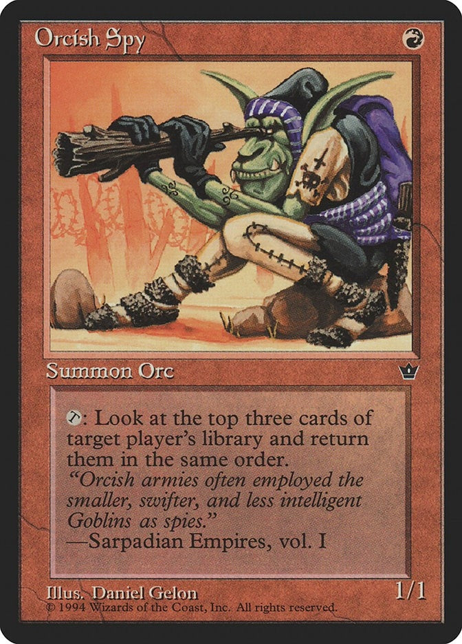 Image for Orcish Spy (Gelon) (Fallen Empires) - Magic: The Gathering