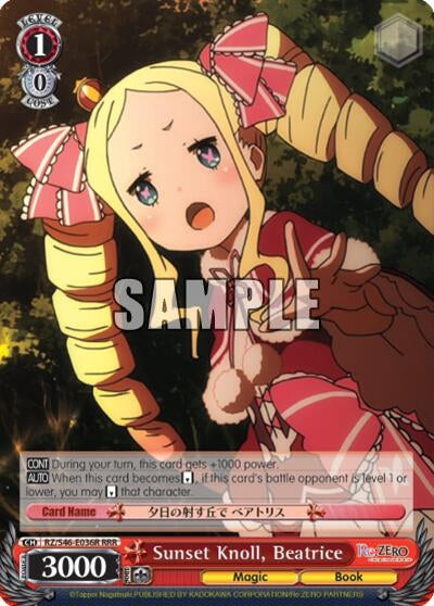 Image for Sunset Knoll, Beatrice (RRR) (Re:ZERO) (RZ/S46-E036R RRR) - Weiss Schwarz