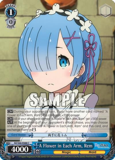 Image for A Flower in Each Arm, Rem (Re:ZERO) (RZ/S46-E088 C) - Weiss Schwarz