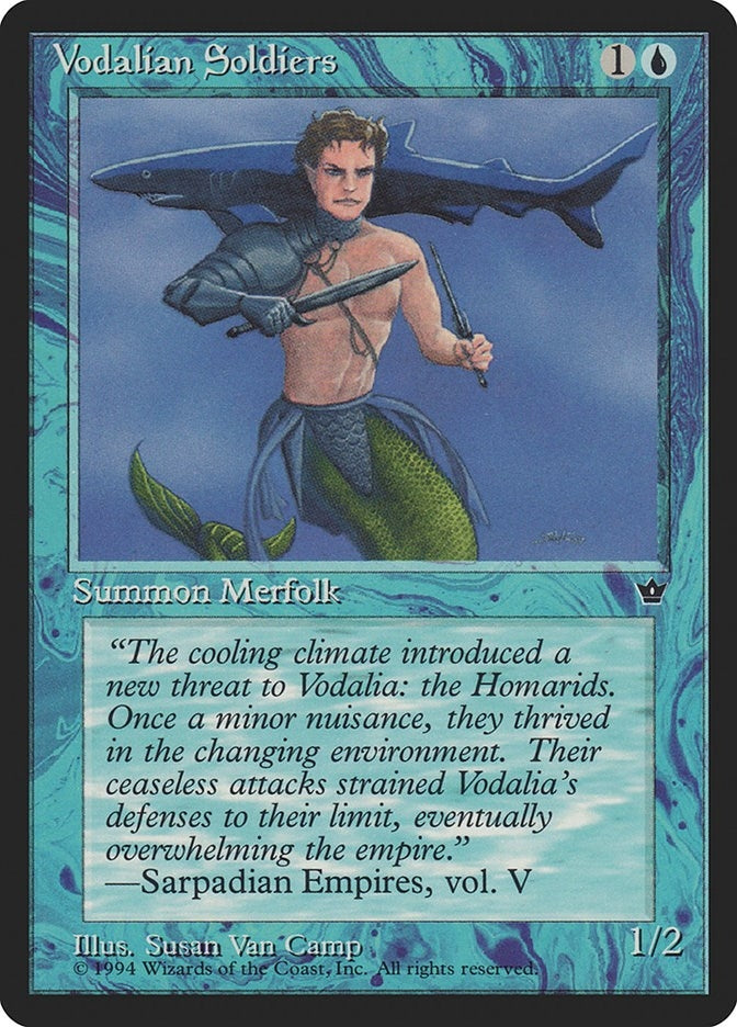 Image for Vodalian Soldiers (Van Camp) (Fallen Empires) - Magic: The Gathering