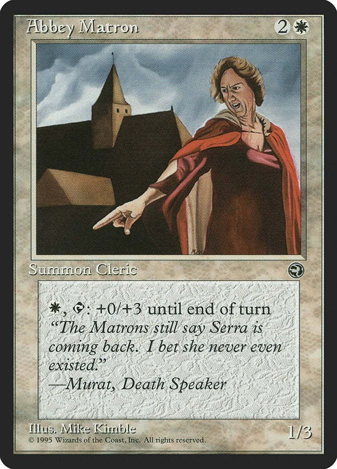 Image for Abbey Matron [Version 2] (Homelands) (103) - Magic: The Gathering