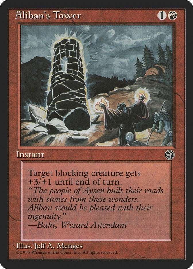 Image for Aliban's Tower [Version 2] (Homelands) (77) - Magic: The Gathering
