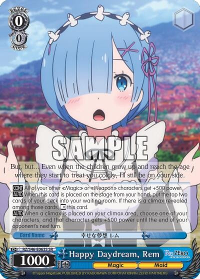 Image for Happy Daydream, Rem (SR) (Re:ZERO) (RZ/S46-E063S SR) - Weiss Schwarz