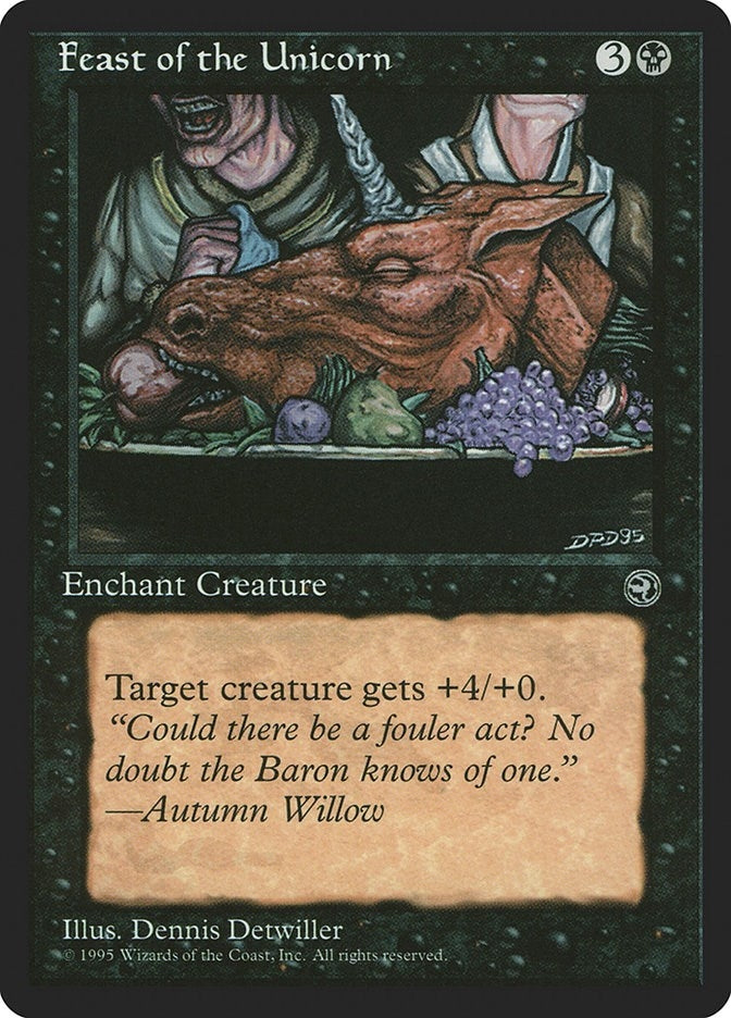 Image for Feast of the Unicorn [Version 2] (Homelands) - Magic: The Gathering