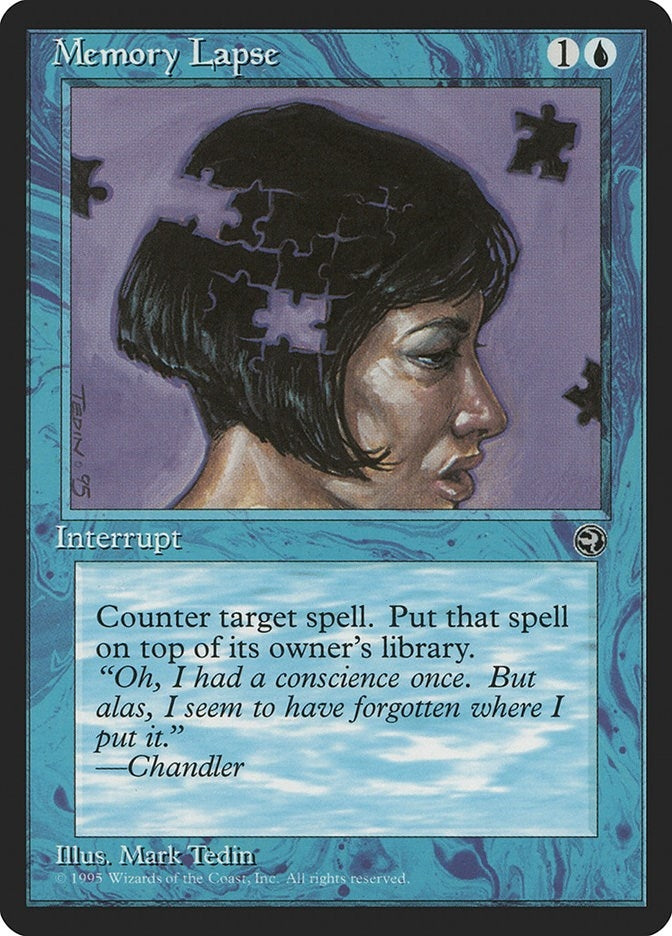Image for Memory Lapse [Version 2] (Homelands) (32) - Magic: The Gathering