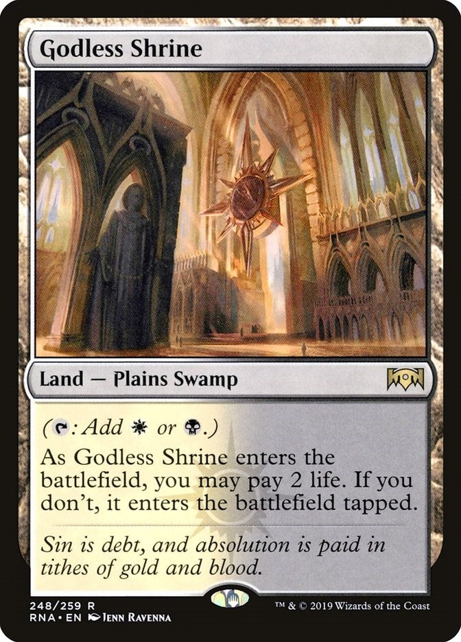Image for Godless Shrine (Ravnica Allegiance) (248) - Magic: The Gathering