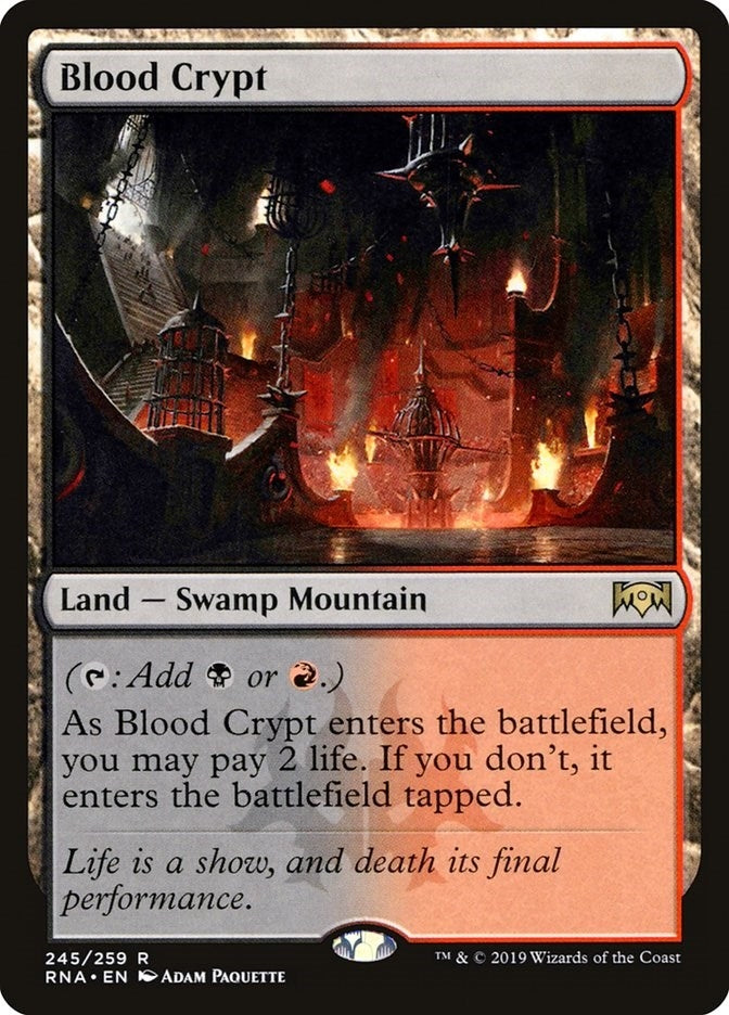 Image for Blood Crypt (Ravnica Allegiance) (245) - Magic: The Gathering