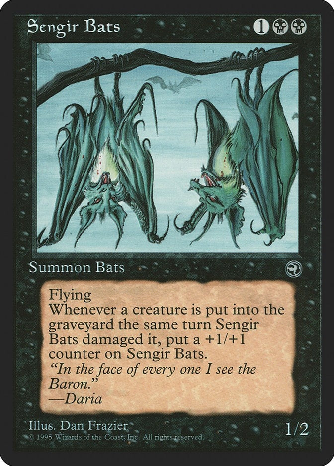 Image for Sengir Bats [Version 2] (Homelands) (57) - Magic: The Gathering