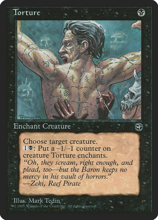 Image for Torture [Version 2] (Homelands) (59) - Magic: The Gathering