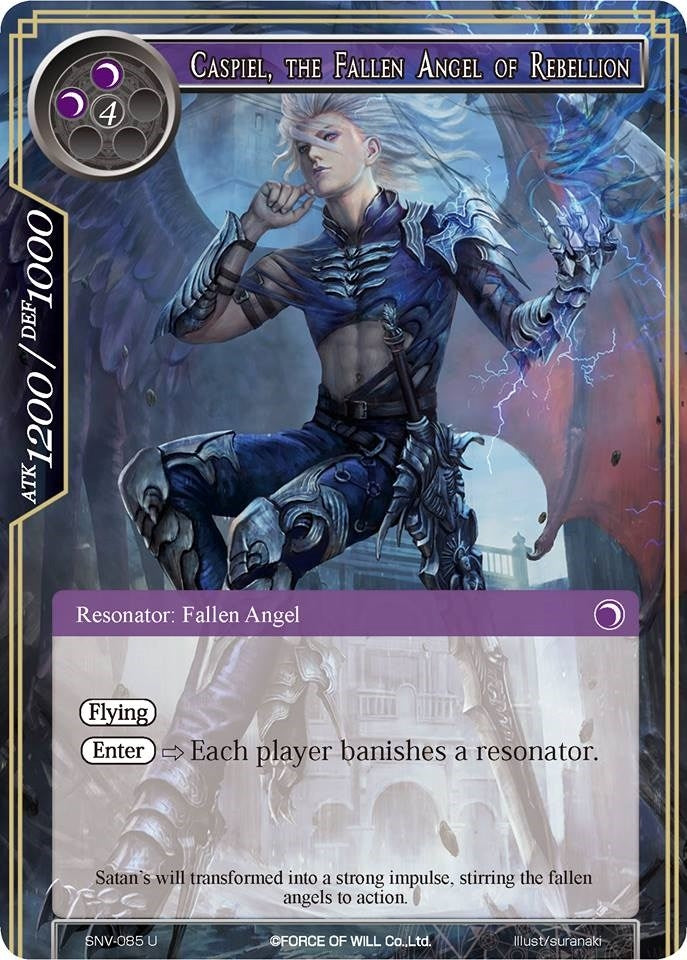 Image for Caspiel, the Fallen Angel of Rebellion (The Strangers of New Valhalla) (SNV-085) - Force of Will