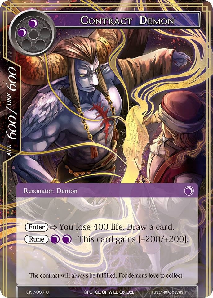 Image for Contract Demon (The Strangers of New Valhalla) (SNV-087) - Force of Will