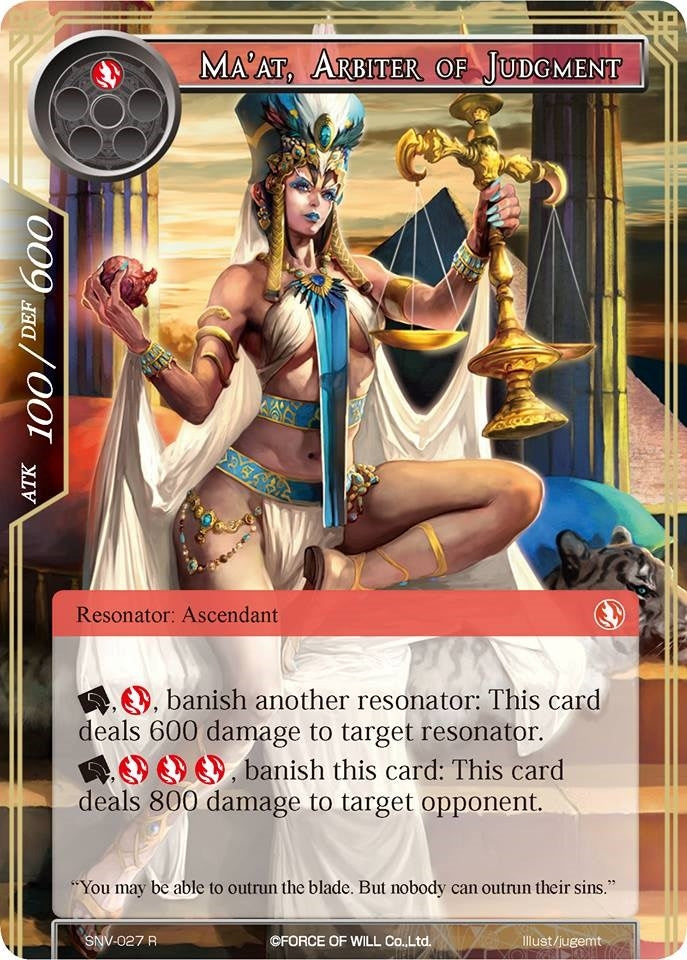 Image for Ma'at, Arbiter of Judgment (The Strangers of New Valhalla) (SNV-027) - Force of Will
