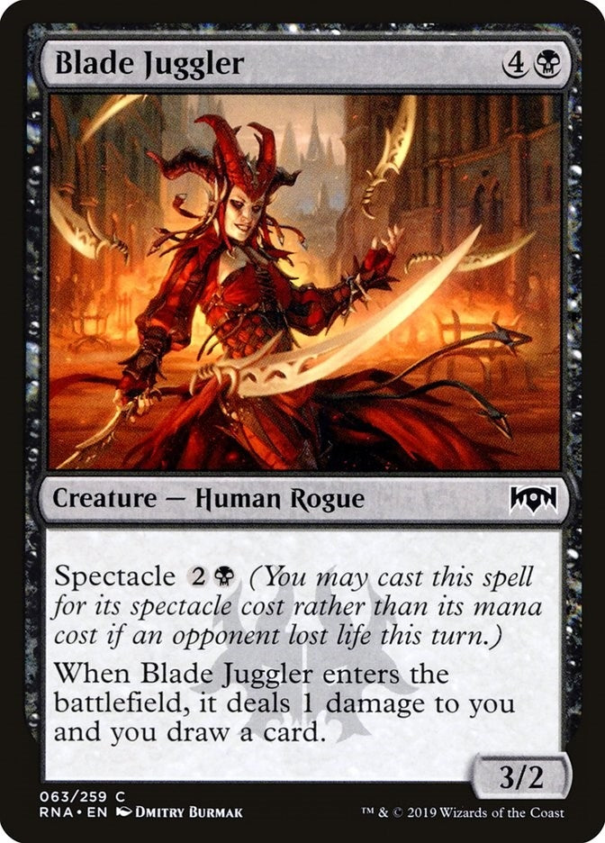 Image for Blade Juggler (Ravnica Allegiance) (63) - Magic: The Gathering