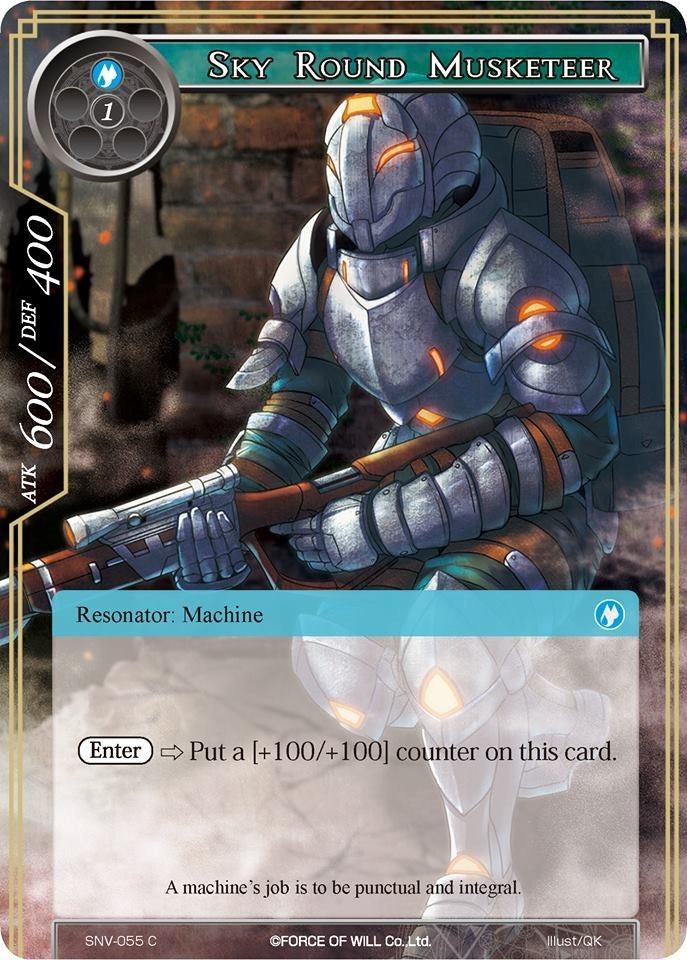 Image for Sky Round Musketeer (The Strangers of New Valhalla) (SNV-055) - Force of Will