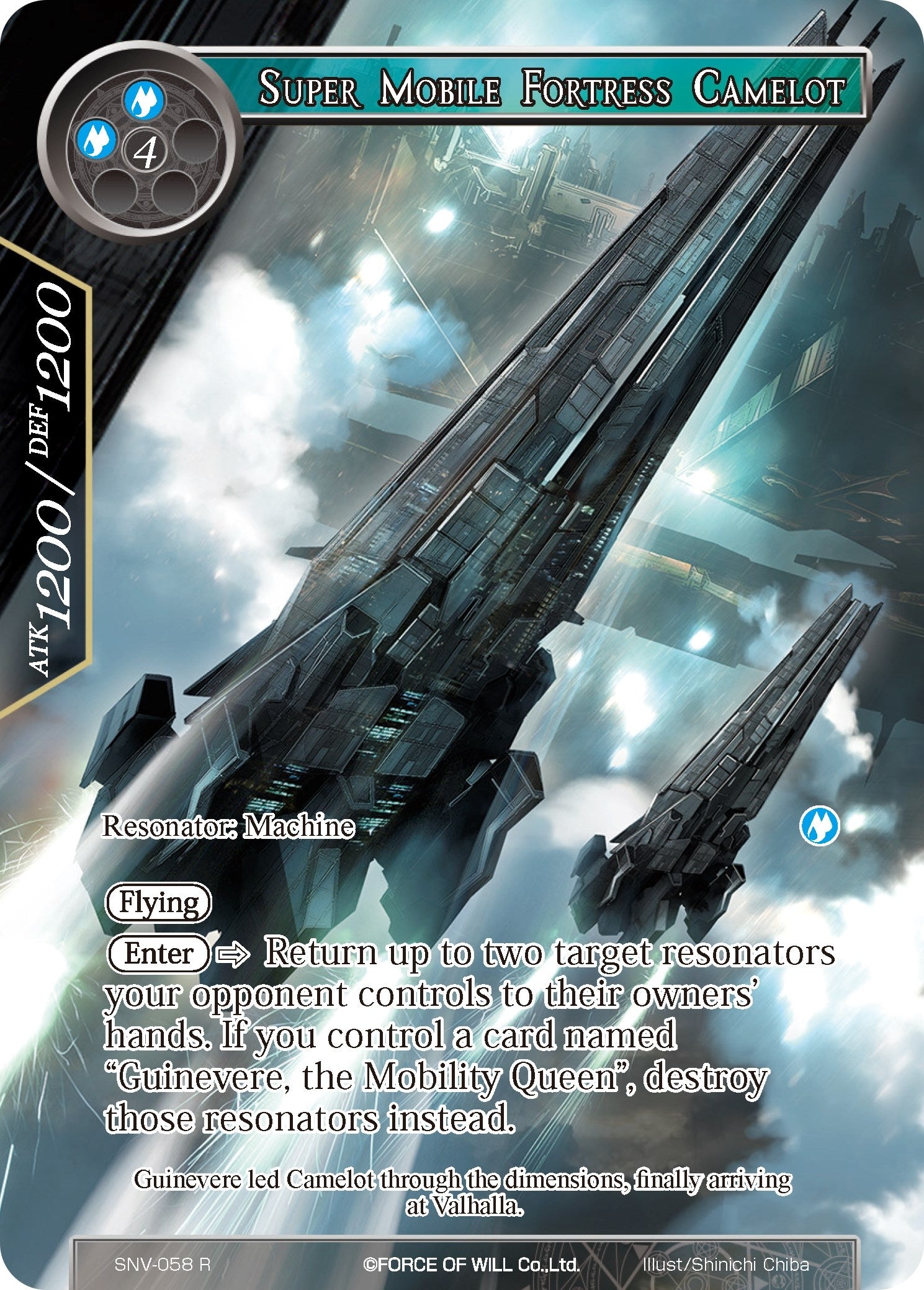 Image for Super Mobile Fortress Camelot (Full Art) (The Strangers of New Valhalla) (SNV-058) - Force of Will