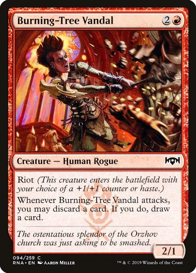 Image for Burning-Tree Vandal (Ravnica Allegiance) (94) - Magic: The Gathering