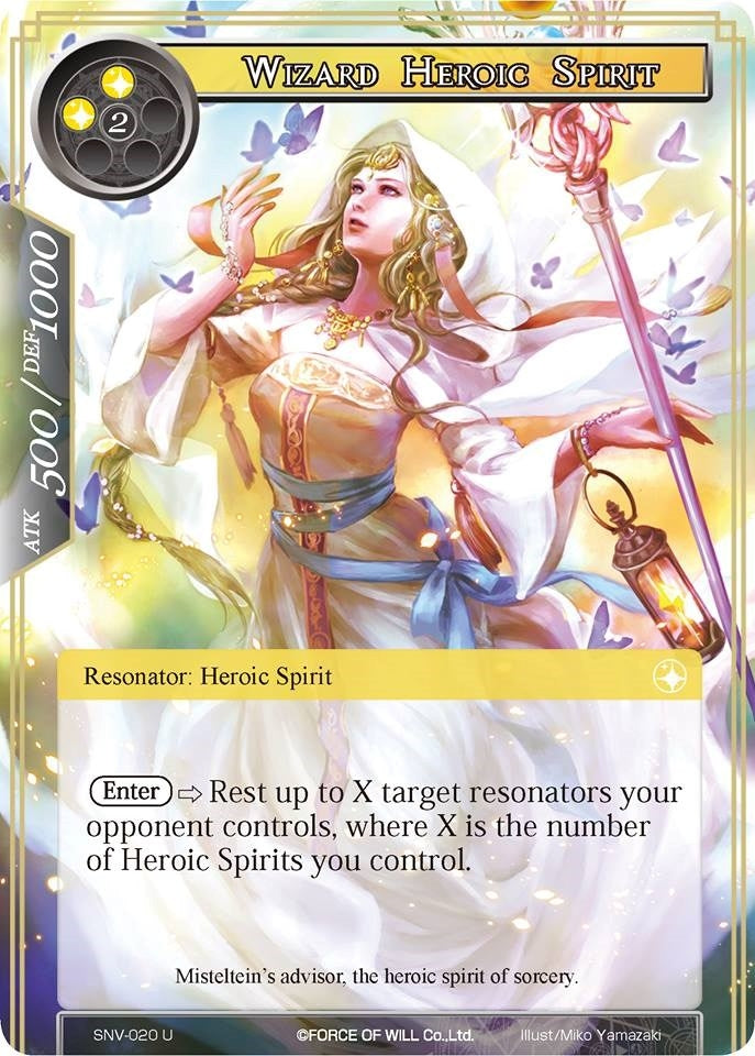 Image for Wizard Heroic Spirit (The Strangers of New Valhalla) (SNV-020) - Force of Will