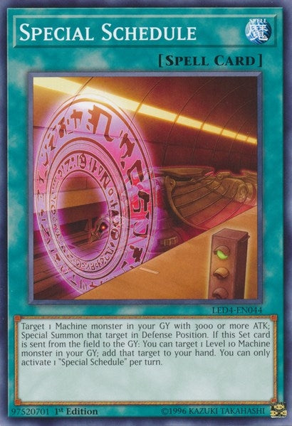 Image for Special Schedule (Legendary Duelists: Sisters of the Rose) (LED4-EN044) - YuGiOh