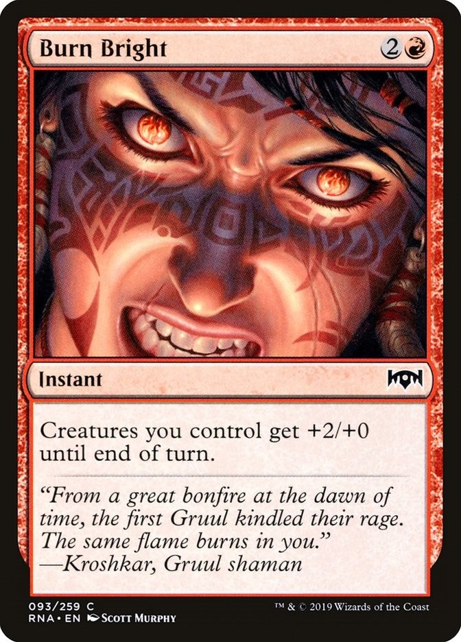 Image for Burn Bright (Ravnica Allegiance) (93) - Magic: The Gathering