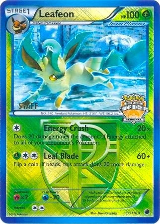 Image for Leafeon - 11/116 (Regional Championships) [Staff] (League & Championship Cards) (011/116) - Pokemon