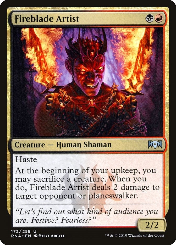 Image for Fireblade Artist (Ravnica Allegiance) (172) - Magic: The Gathering