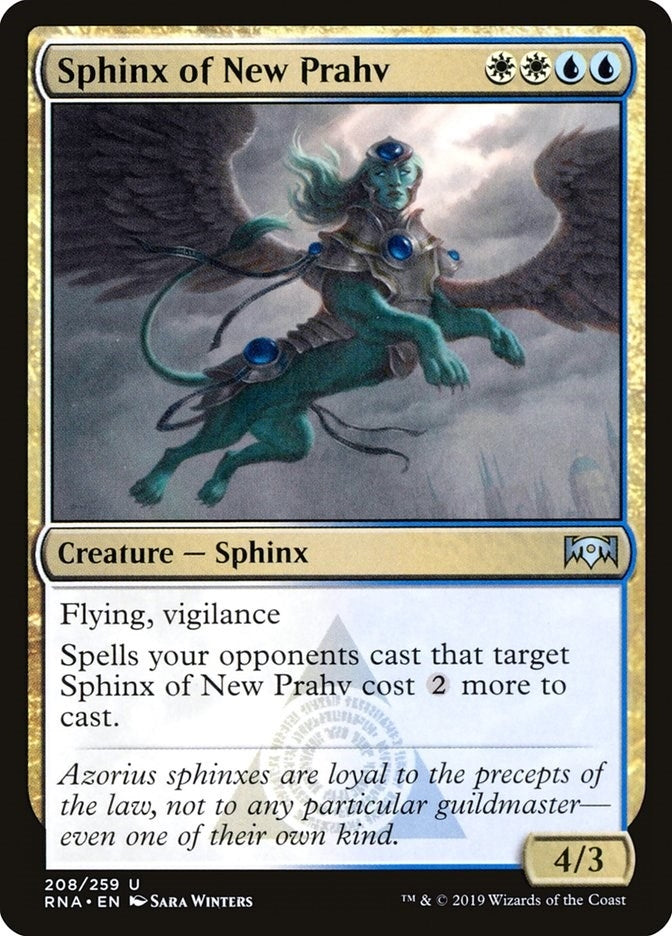 Image for Sphinx of New Prahv (Ravnica Allegiance) (208) - Magic: The Gathering