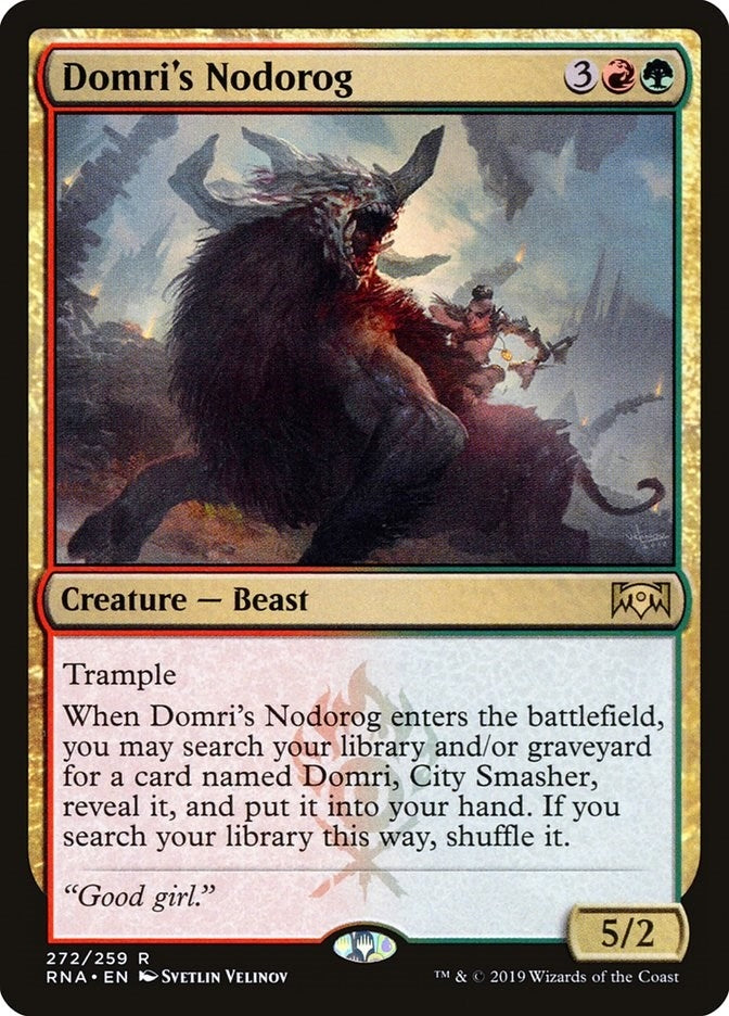 Image for Domri's Nodorog (Ravnica Allegiance) (272) - Magic: The Gathering
