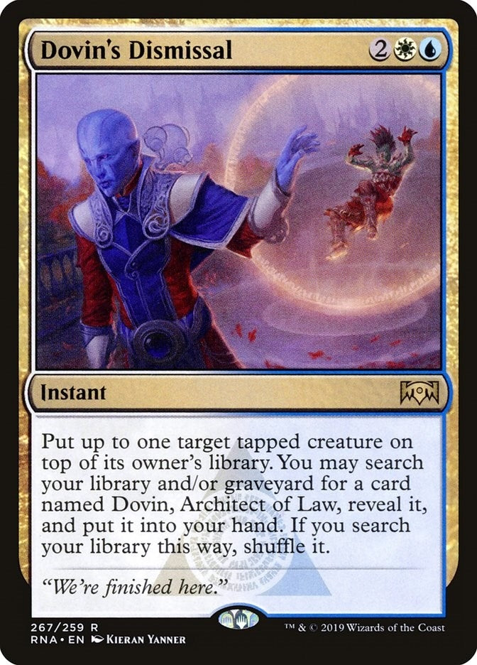 Image for Dovin's Dismissal (Ravnica Allegiance) (267) - Magic: The Gathering