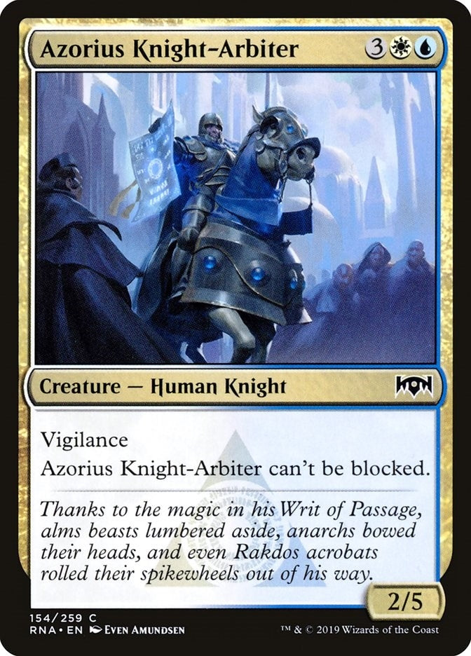 Image for Azorius Knight-Arbiter (Ravnica Allegiance) (154) - Magic: The Gathering
