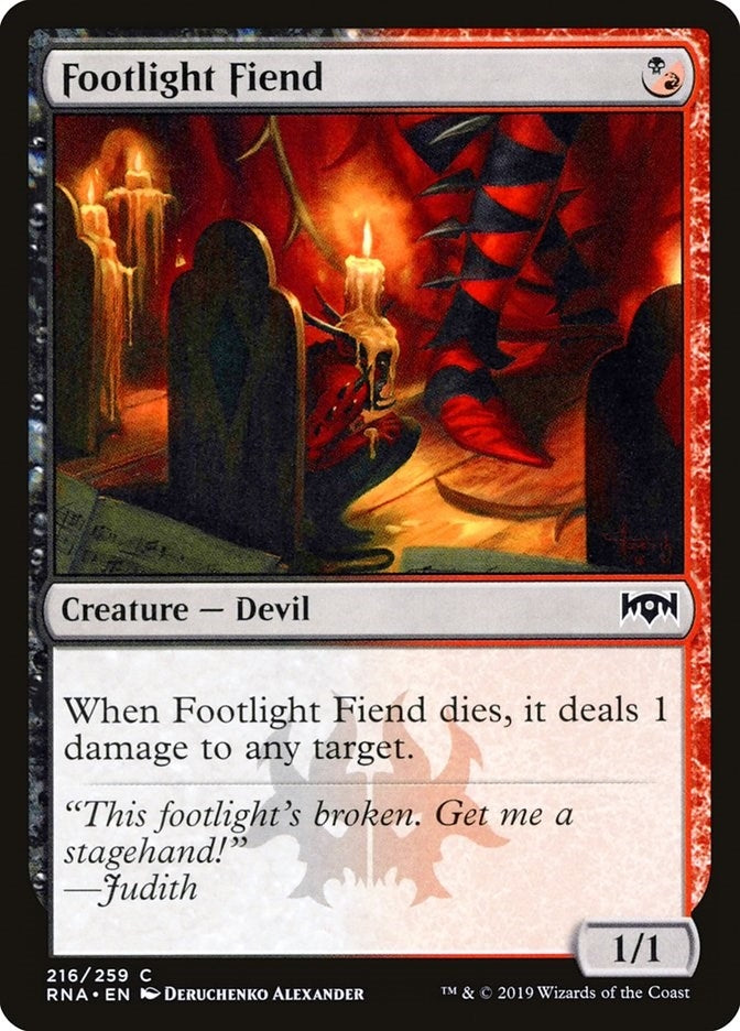 Image for Footlight Fiend (Ravnica Allegiance) (216) - Magic: The Gathering
