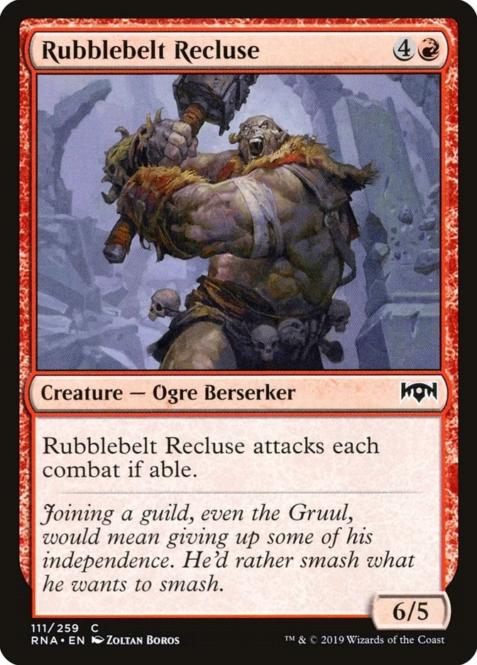 Image for Rubblebelt Recluse (Ravnica Allegiance) (111) - Magic: The Gathering