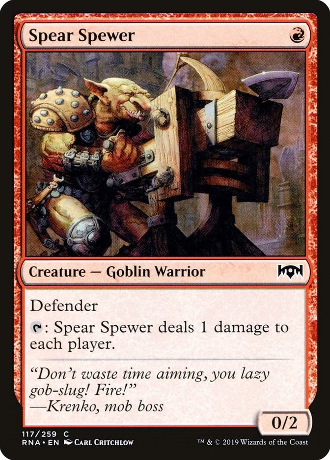 Image for Spear Spewer (Ravnica Allegiance) (117) - Magic: The Gathering