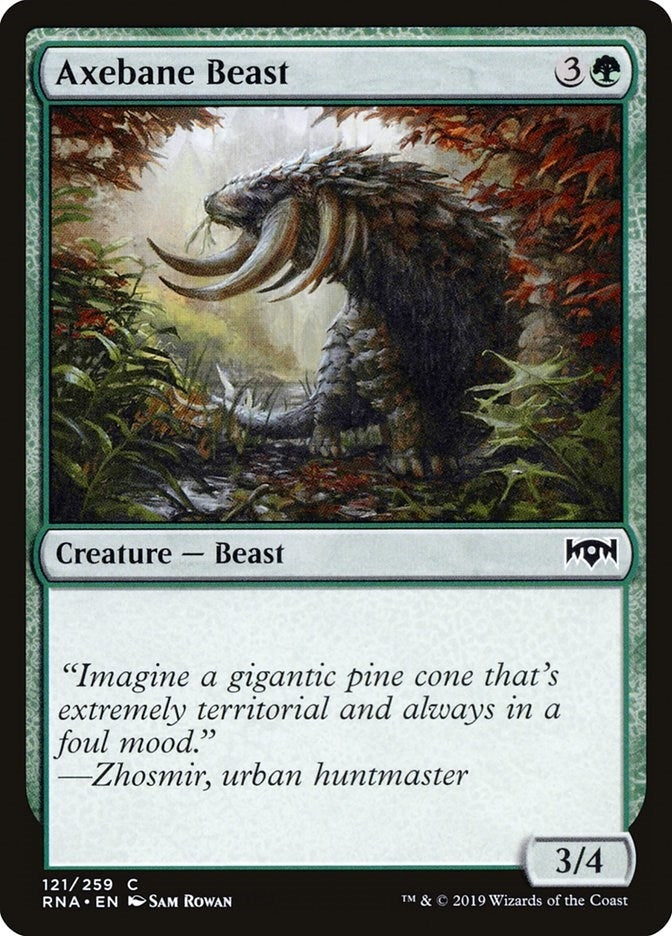 Image for Axebane Beast (Ravnica Allegiance) (121) - Magic: The Gathering