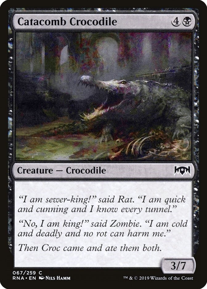 Image for Catacomb Crocodile (Ravnica Allegiance) (67) - Magic: The Gathering
