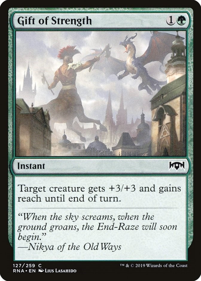 Image for Gift of Strength (Ravnica Allegiance) (127) - Magic: The Gathering