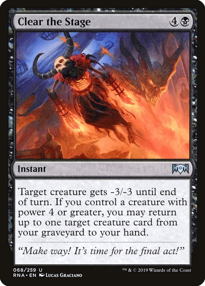 Image for Clear the Stage (Ravnica Allegiance) (68) - Magic: The Gathering